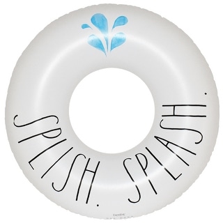 Rae Dunn: Splish.Splah. - 48" Ring Float - CocoNut Float, Inflatable